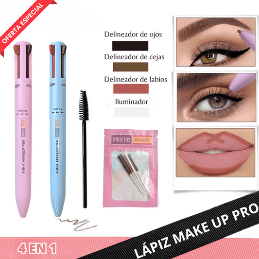 LÁPIZ MAKE UP PRO 4 EN 1 - PROFESIONAL